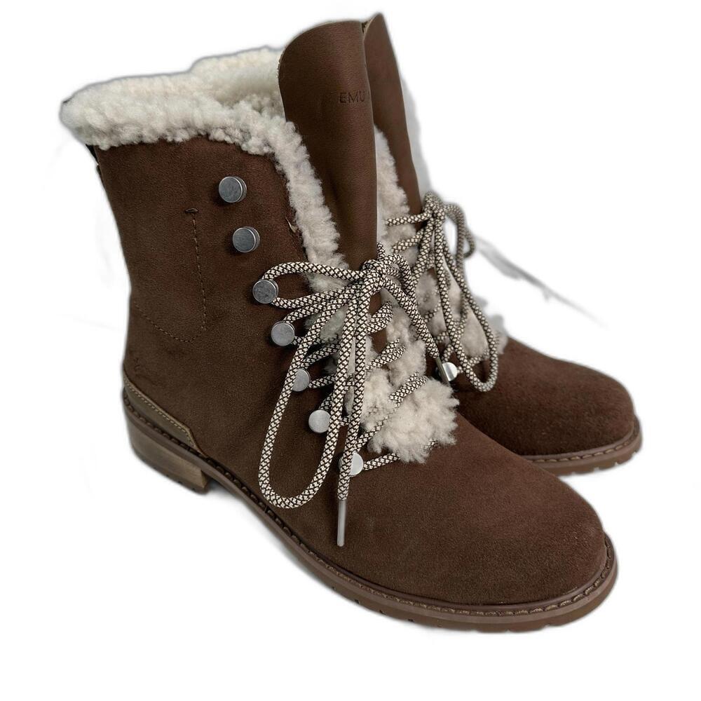 Emu Australia Suede Merino Wool Winter Boots US 8